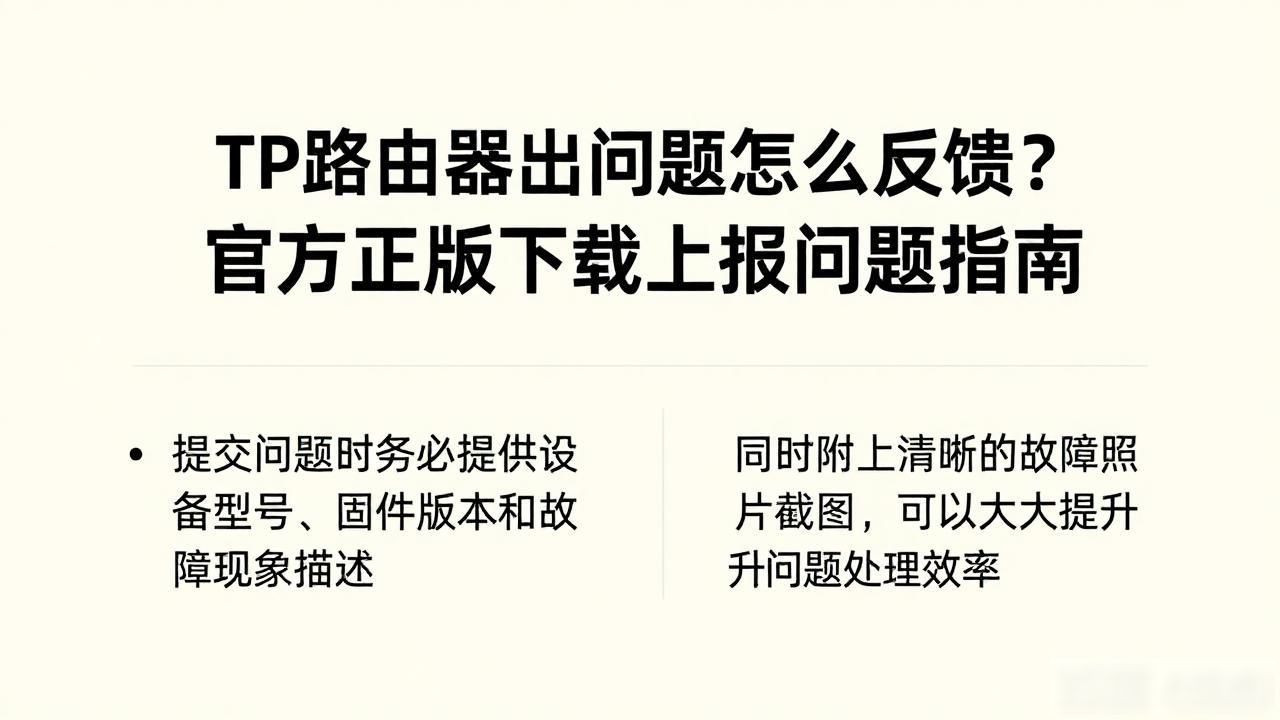 TP-Link官网技术支持_tp官方正版下载如何上报问题_TP-Link路由器问题反馈