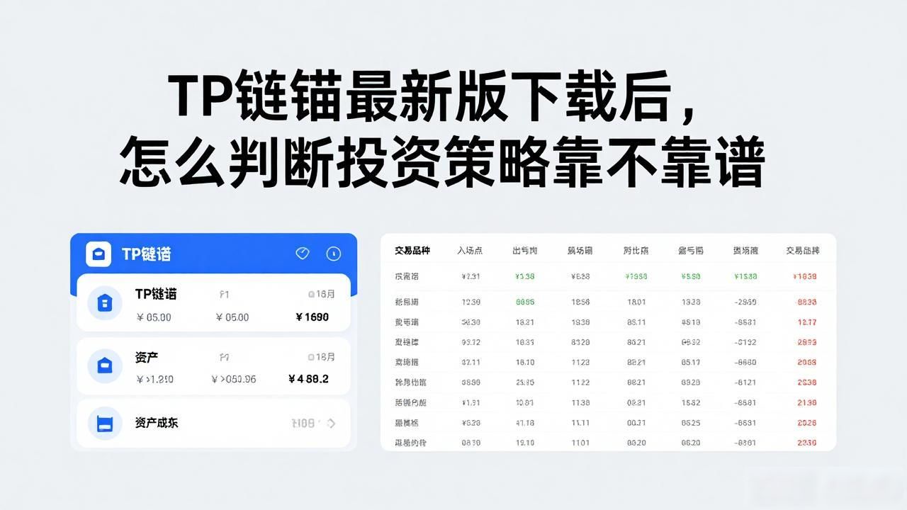 加密货币投资策略核心要点_TP钱包最新版本投资策略评估_下载tp钱包最新版本后,如何评估不同投资策略的有效性?