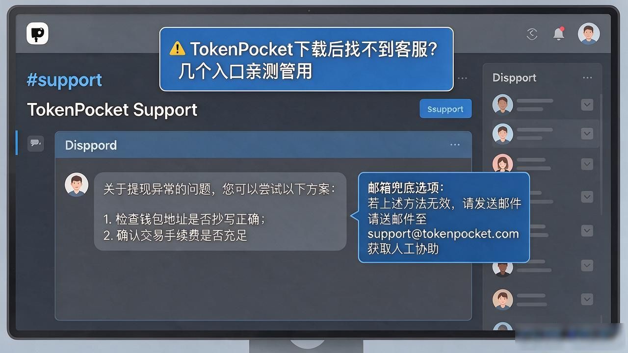 tokenpocket下载后找不到客服？几个入口亲测管用
