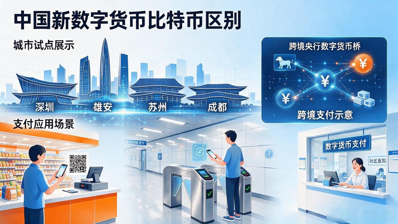 中国新数字货币和比特币到底有啥不同，普通人该不该提前了解