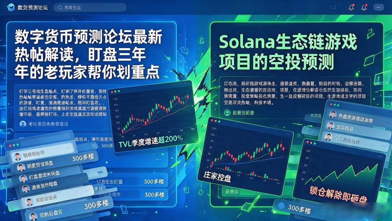 数字货币预测论坛最新热帖解读，盯盘三年的老玩家帮你划重点