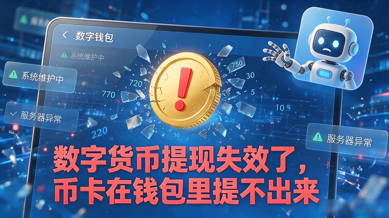 数字货币提现失效了，币卡在钱包里提不出来？原因和出路都在这