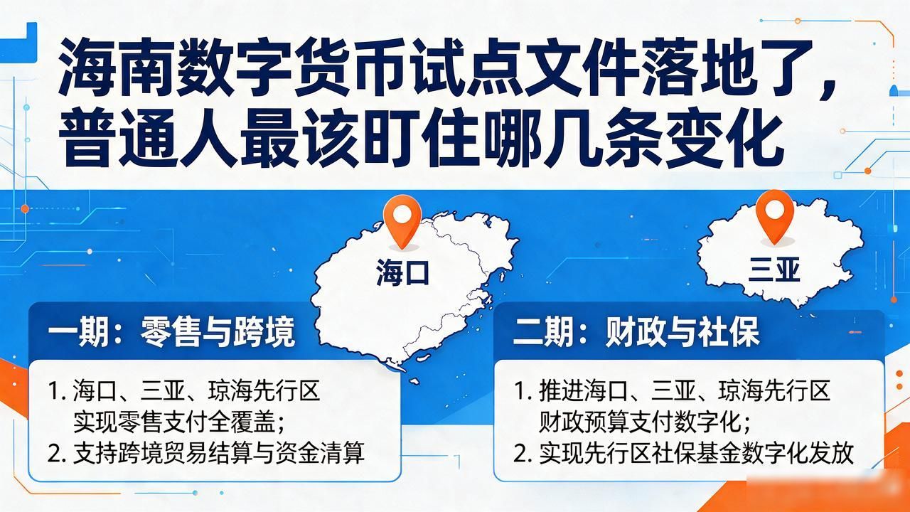 海南数字货币试点文件落地了，普通人最该盯住哪几条变化