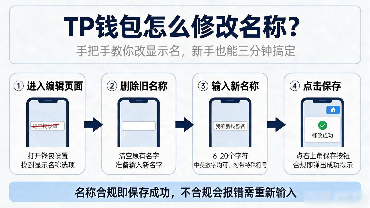 TP钱包改名字步骤教程_tp钱包怎么修改名称_TP钱包怎么修改显示名称