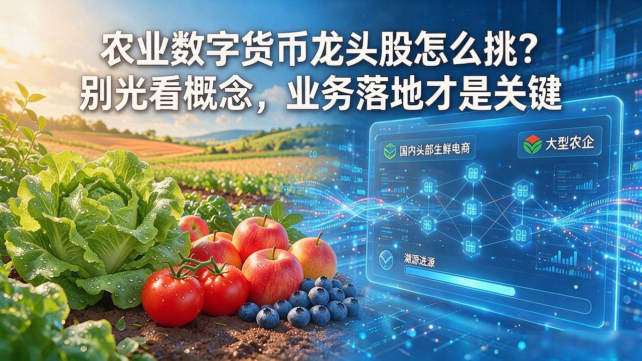 农业数字货币龙头股怎么挑？别光看概念，业务落地才是关键