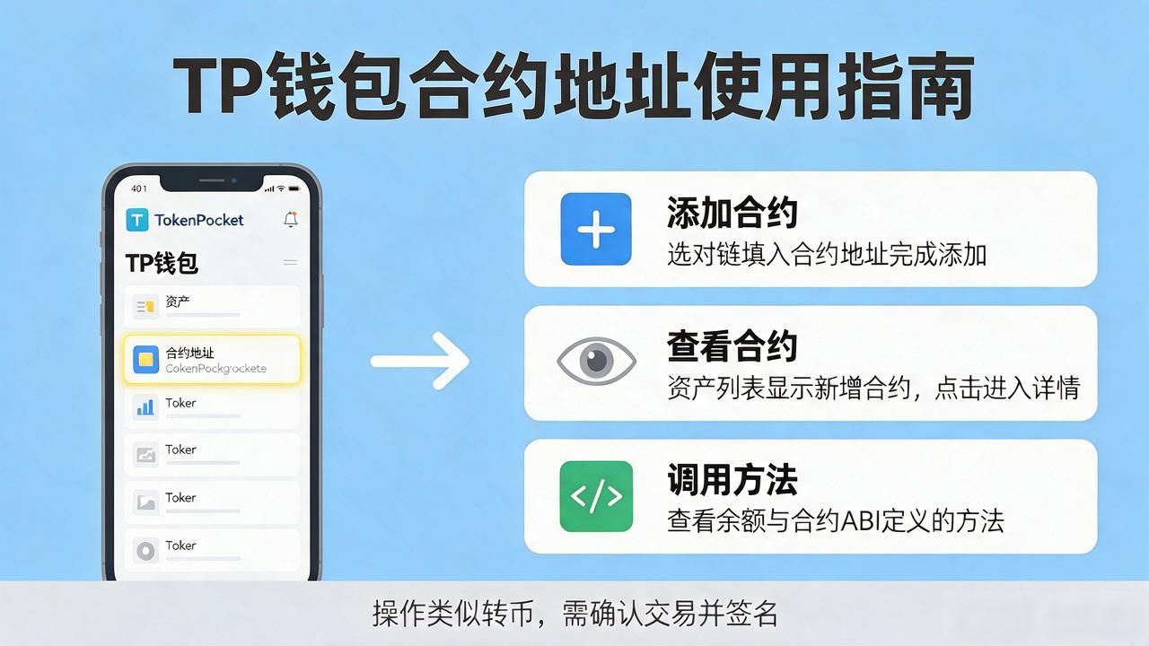 tp钱包合约地址怎么用，选对链填对地址就行