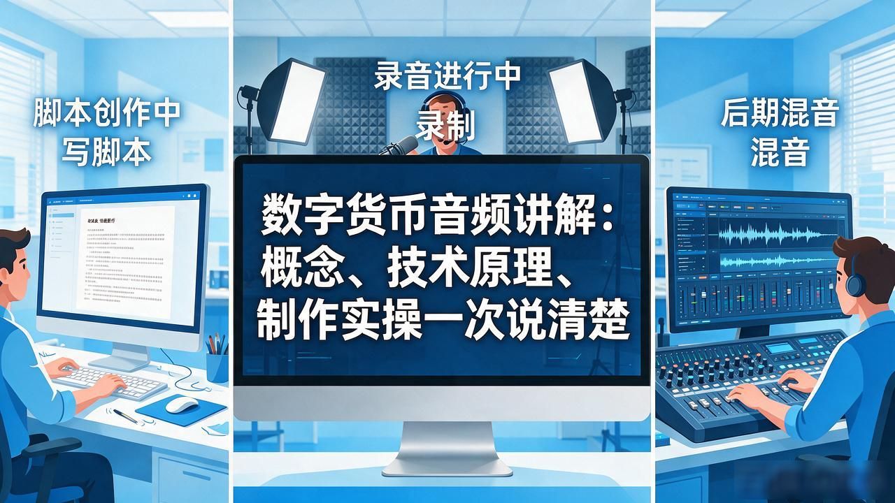 数字货币音频讲解：概念、技术原理、制作实操一次说清楚