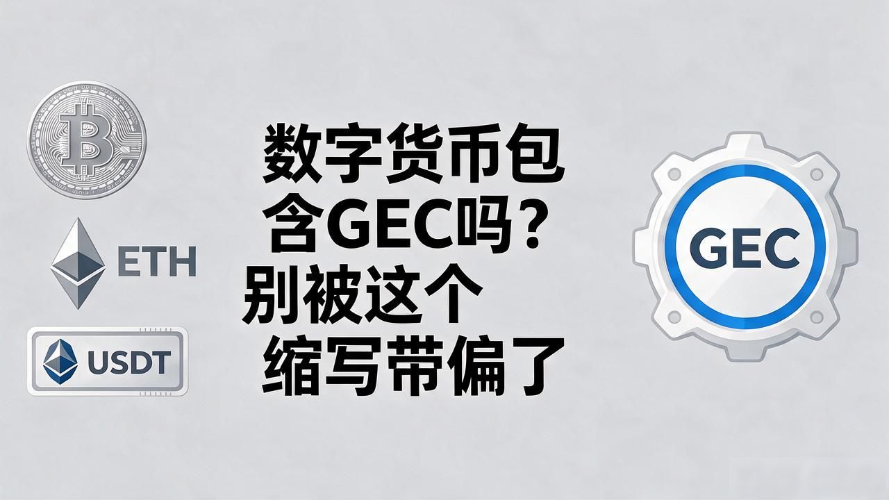 数字货币包含GEC吗？别被这个缩写带偏了