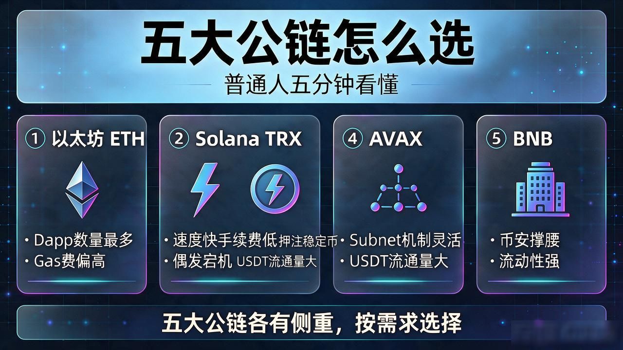 五大有公链的数字货币到底怎么分，普通人花五分钟就能看明白