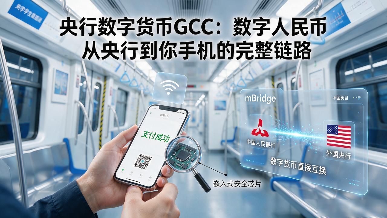 央行数字货币GCC：数字人民币从央行到你手机的完整链路