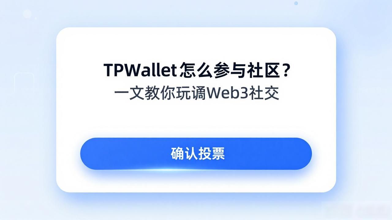TPWallet怎么参与社区？一文教你玩转Web3社交