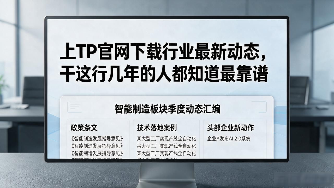 行业洞察_智能制造动态汇编_通过TP官方网站下载获取行业最新动态