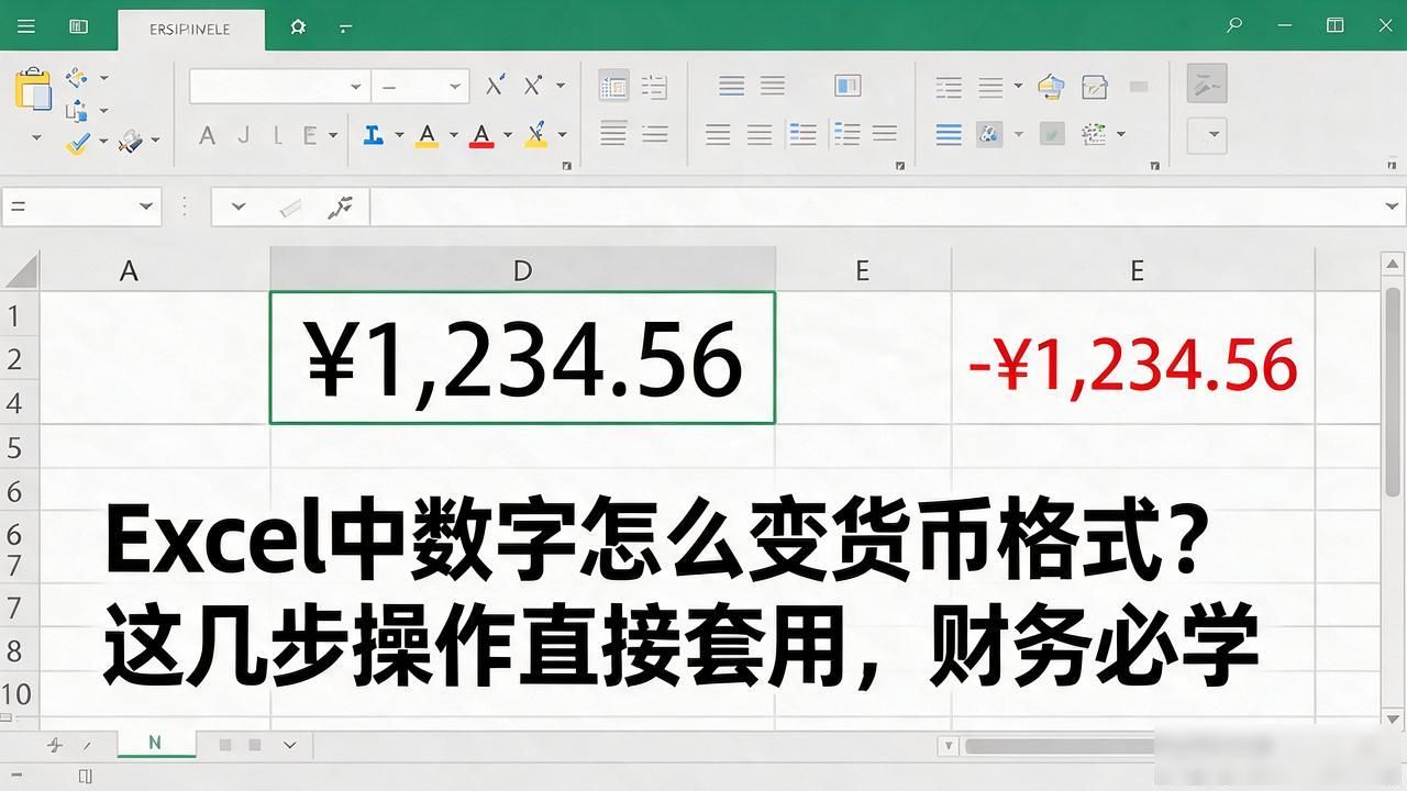 自定义Excel货币显示格式_excel中数字如何用货币形式_设置Excel单元格货币格式