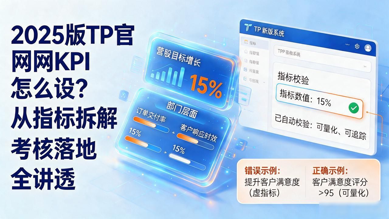 2025版TP官网KPI怎么设？从指标拆解到考核落地全讲透