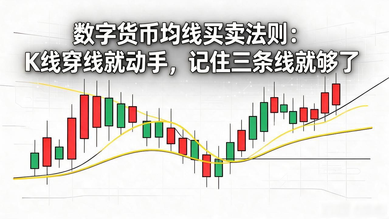 数字货币均线买卖法则：K线穿线就动手，记住三条线就够了