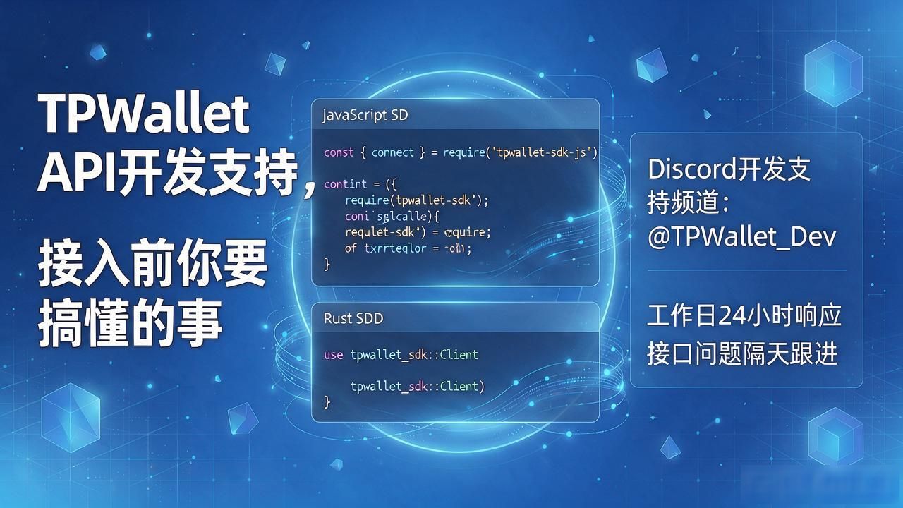 TPWallet API开发支持，接入前你要搞懂的事