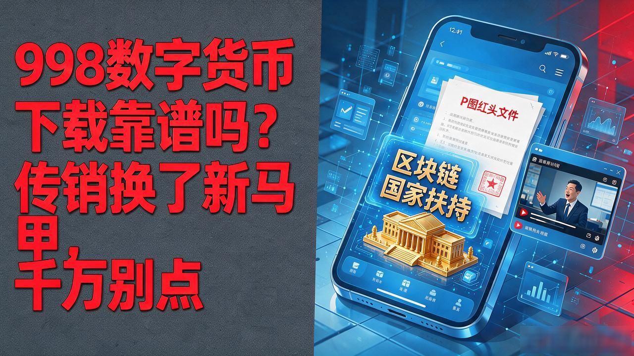 998数字货币下载靠谱吗？传销换了新马甲，千万别点