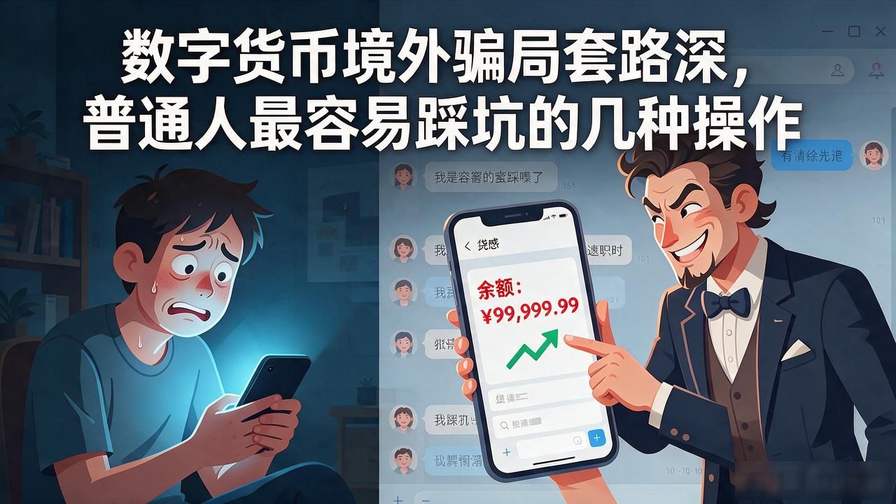 数字货币境外骗局套路深，普通人最容易踩坑的几种操作